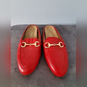 Vionic Red Mules 8.5